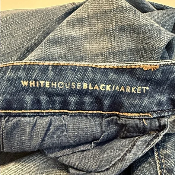 WHBM Women's The Slim Mid Rise Medium Wash Blue Jeans Size 8 - Picture 10 of 14